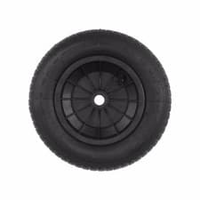 Image of 14" BLACK REPLACEMENT PNEUMATIC WHEELBARROW WHEEL CHOOSE YOUR BORE SIZE 3.50-8