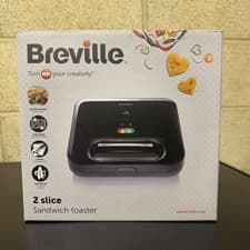Image of Breville Deepl | 2 Slice Sandwich Toaster | Non-Stick | Black 