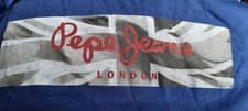 Image of Pepe Jeans London Medium Blue T Shirt 44in Chest RRP £30 new