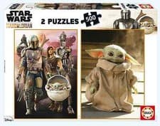 Image of Jigsaw puzzle Star Wars The Mandalorian Baby Yoda/Grogu 500 piece 2 in 1