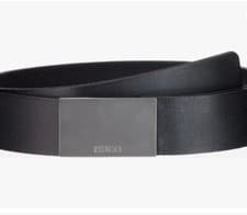 Image of Mens Hugo Boss Leather Dark Blue Belt - Size 90/ 34 Inches (RRP £79)