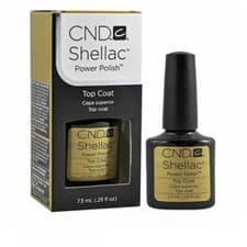 Image of CND Shellac Top Coat Nail Gel Polish - Seconds - Free Fast Postage - UK Seller !