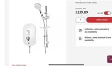 Image of AKW 29025 iTherm Thermostatic Electric Shower 8.5kw