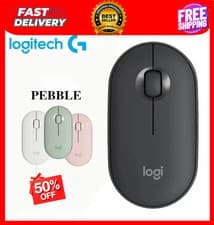 Image of Logitech PEBBLE M350 Laptop Tablet Mouse Wireless Bluetooth Mouse Light and Thin