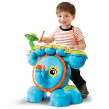 Image of VTech Safari Sounds Drums Fun Learn Interactive Set Stool Sticks Musical Toy NE