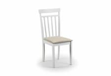 Image of Julian Bowen Coast White and Pebble Soild Wood Dining Chair