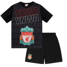 Image of Liverpool FC Boys Pyjamas Short Kids OFFICIAL Football Gift