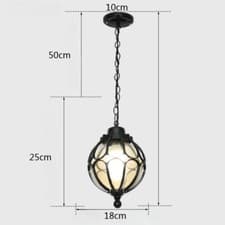 Image of Garden Pendant Lights Outdoor Pendant Lamp Balcony Light Retro Pendant lighting