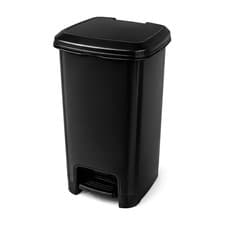 Image of Slim Pedal Bin Waste Garbage Recycle Trash Office Home Indoor Outdoor Dustbins
