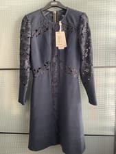 Image of Ted Baker Navy Women’s Dress New Size 10 Uk Occasion BNWT