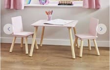 Image of Liberty House Toys Kids Nursery Table and Chair Set - Pink
