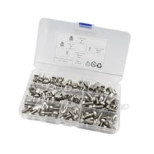 Image of 50 Pieces M6 Cage Nuts and Mounting Screws Server Rack Screws Sturdy for Server