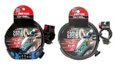 Image of Dekton Cable Lock 10x1200mm 4 Digit Combination 12x1500mm 5 Digit With Holder