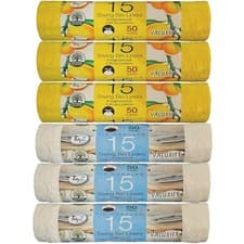 Image of 45 Swing Bin Liners 50ltr Tie Handles Odor Neutralizing Random Scent