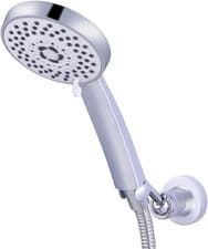Image of HIMREYLD Shower Head Holder Bracket Copper, Chrome Plated 360 Degrees Adjustabl