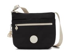 Image of Kipling ARTO Shoulder Bag / Across Body - Black Noir Ivory RRP £72.90