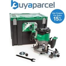 Image of HiKOKI M3612DAJ2Z Brushless 1/2" Plunge Router 50mm 36V 18V Multi-Volt BARE UNIT
