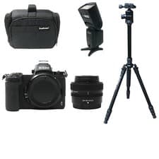 Image of Nikon Z7 II Mirrorless Camera with Z 24-50mm f/4-6.3 Lens + Bag + Flash + Tripod