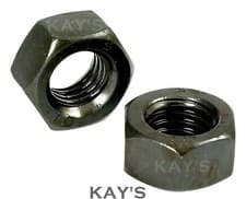 Image of M5 M6 M8 M10 M12 HIGH TENSILE SELF COLOUR BLACK HEX FULL NUTS GRADE 10 DIN 934