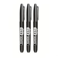 Image of 20x Permanent Marker Pens Black Blue Red - High Quality Fine Waterproof Markers