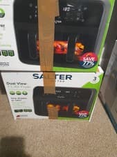 Image of Salter Dual View 7L Digital Air Fryer | Large Family Size | Removable Divider |