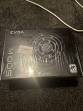 Image of NEW EVGA 500W 80 Plus Power Supply Unit PSU