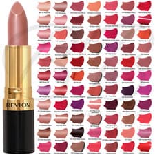 Image of REVLON SUPER LUSTROUS LIPSTICK PINK / BROWN / RED / BURGUNDY / CORAL / NUDE