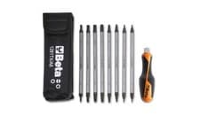 Image of Beta Tools 8 Reversible Screwdrivers 1 Accessory in Case - Beta Tools 1281BG-TX/
