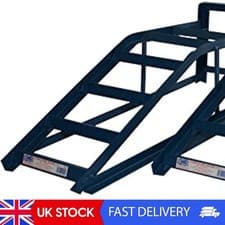 Image of Pair Of Heavy Duty Metal 2 Tonne Car Maintenance Ramps