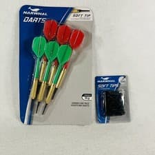 Image of NARWHAL Soft Tip Dart Set for Electronic Dartboards, 6 Pack. Plus 50 Rep Tips!!