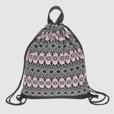 Image of Equilibrium Aztec Drawstring Bag Grey