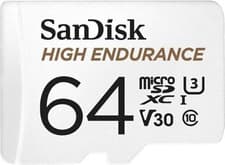 Image of SanDisk 64GB High Endurance micro SDXC card IP Cams & Nextbase Dash Cams UK
