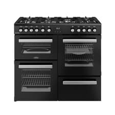 Image of Belling Cookcentre 100cm Dual Fuel Range Cooker Black 100DF Grade C