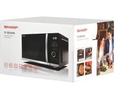 Image of SHARP YC-QS254AU-B Digital Flatbed Microwave Oven ECO Mode 25L 900W Black