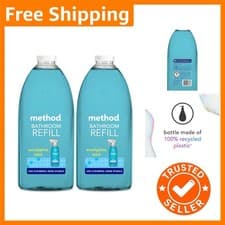 Image of Method Bathroom Cleaner Refill Eucalyptus Mint 2 L Pack Of 2