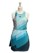Image of Women's Adidas Transform Tennis Dress Reversible Sports Aeroready Aqua Black L