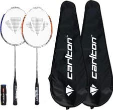 Image of Carlton Powerblade Badminton Racket Twin Set & Shuttles