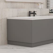 Image of Modern Bathroom MDF Front and End Adjustable Bath Panels & Plinth Various Sizes