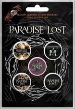 Image of Paradise Lost Crown Of Thorns Button Set Badge Pack NEU & OFFICIAL!