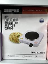 Image of Geepas GHP32021UK 1000W Single Hot Plate - White