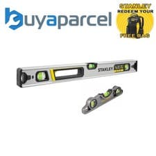 Image of Stanley FMHT43672-1 FatMax Box Beam Spirit Level 60cm + 25cm Torpedo Level