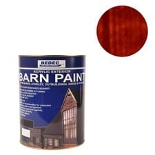 Image of BEDEC BARN PAINT SEMI GLOSS MAHOGANY WOOD STAIN 5L