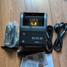Image of Zebra ZD420 Thermal Label Printer (ZD42042-D0EW02EZ) with power lead