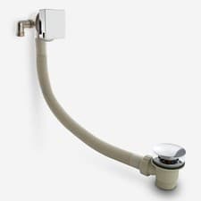 Image of Bath Filler with Sprung Waste & Overflow - Square