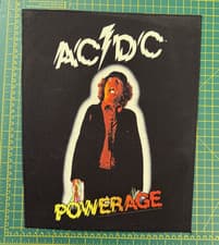 Image of AC/DC POWERAGE LARGE SIZE PRINTED SEW ON BACK PATCH OFFICIALLY LICENSED