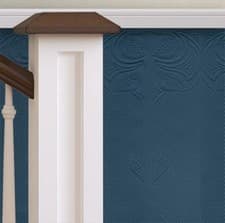 Image of RD06681 Nouveau Anaglypta Dado White Paintable Textured Wallpaper
