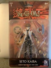 Image of Yu-Gi-Oh! Seto Kaiba Collectable Figure And Card NEW