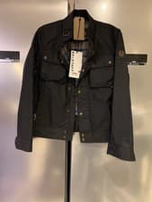 Image of Belstaff Racemaster Waxed Cotton Jacket Black Men's UK 38 IT 48 Biker Coat New