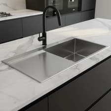 Image of Prestige 1050D Inset Kitchen Sink Single Bowl Stainless Steel