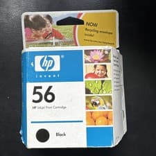 Image of HP 56 Black Ink Cartridge C6656AE Genuine New But Expired Cheap